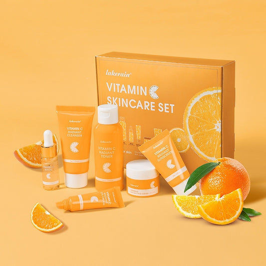 Coffret Soin Visage à la Vitamine C – 6 Produits Éclat & Anti-Taches